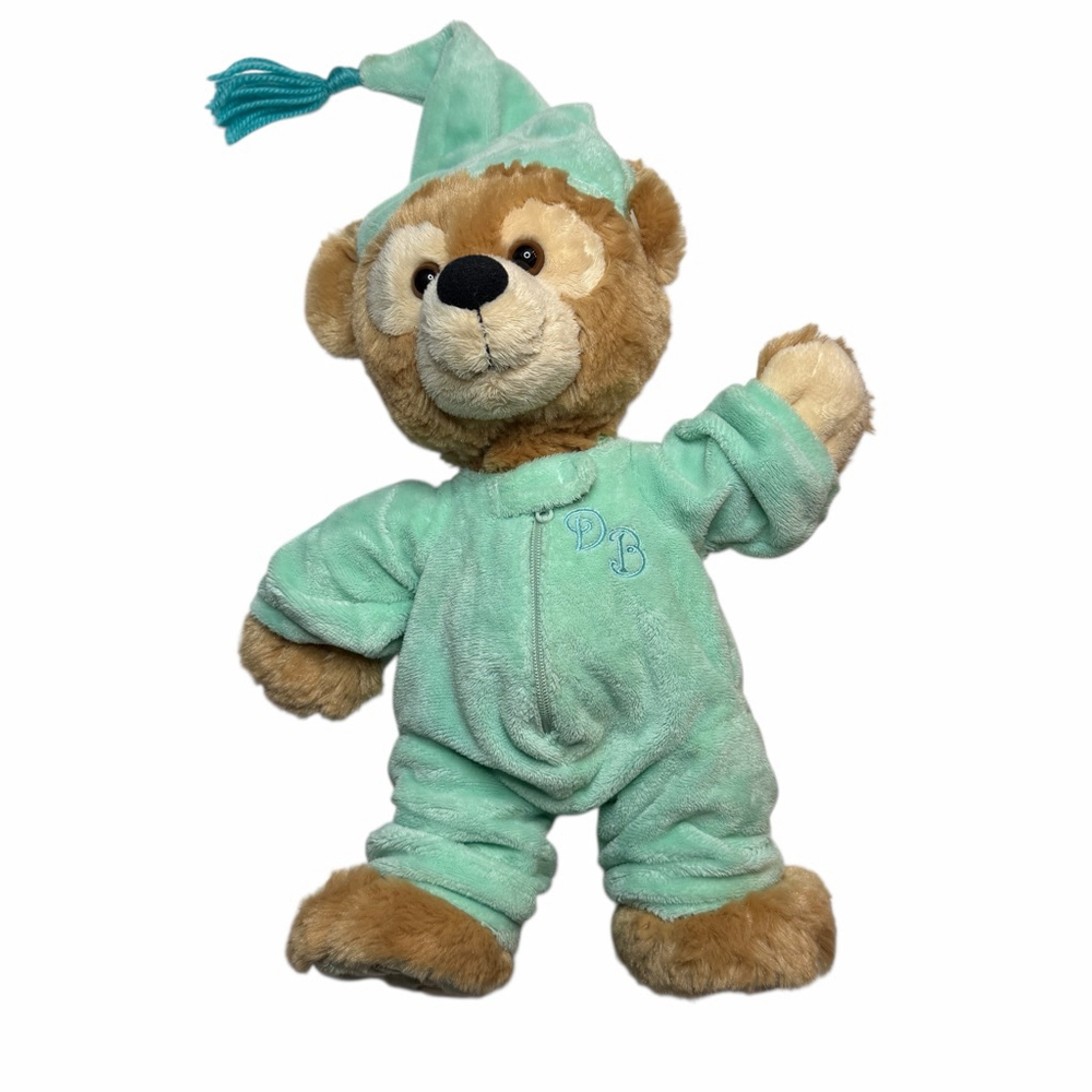 Disney Parks Bear Plush Mint Green Pajamas 14” Disneyland Walt Disney World